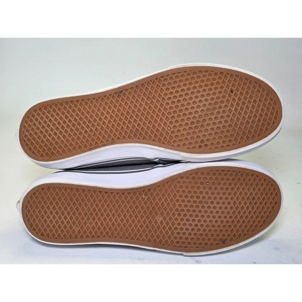 Vans Ortholite Women's‎ Sneakers Size 8 Gray White Lace Up Canvas Shoes